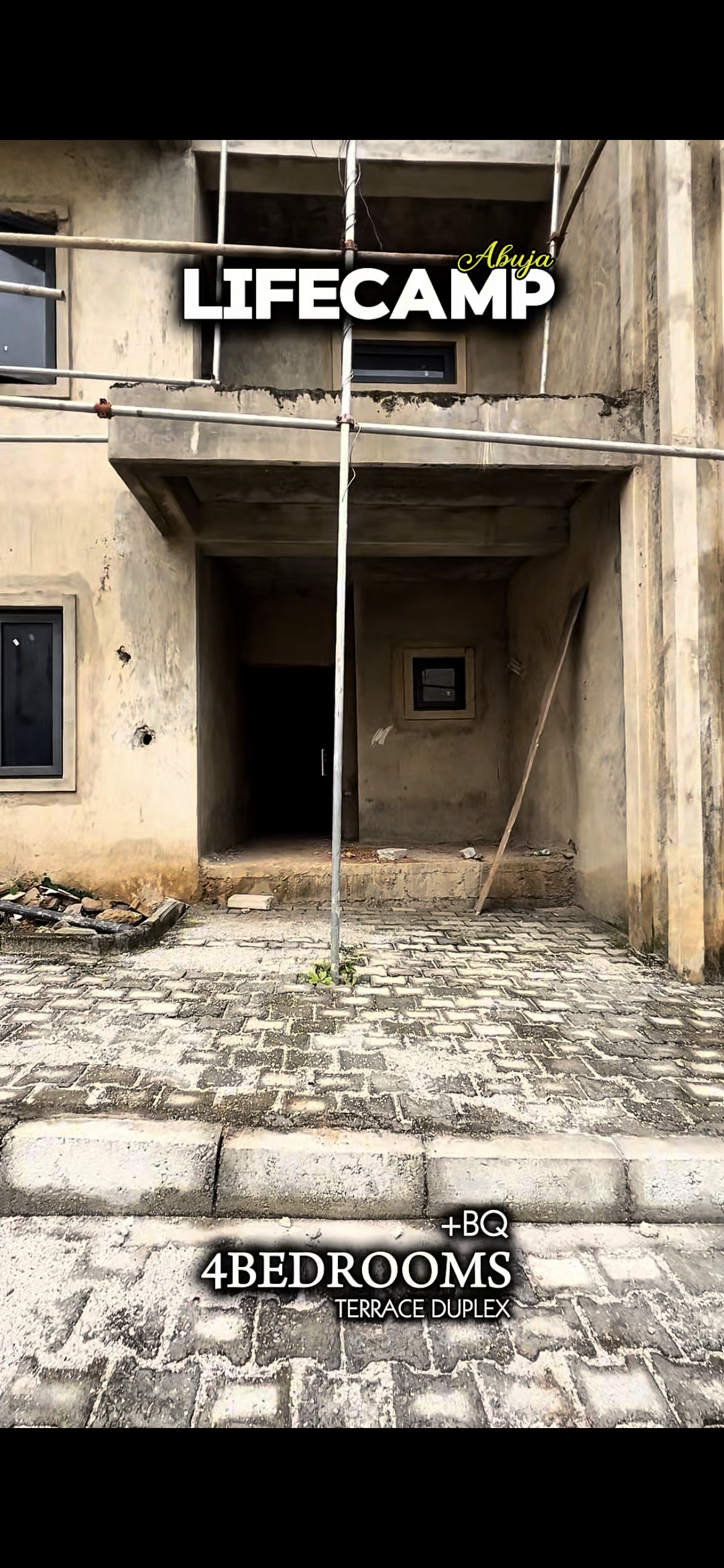 4-BEDROOM TERRACE DUPLEX + BQ | SEMI-FINISHED LOCATED IN LIFECAMP